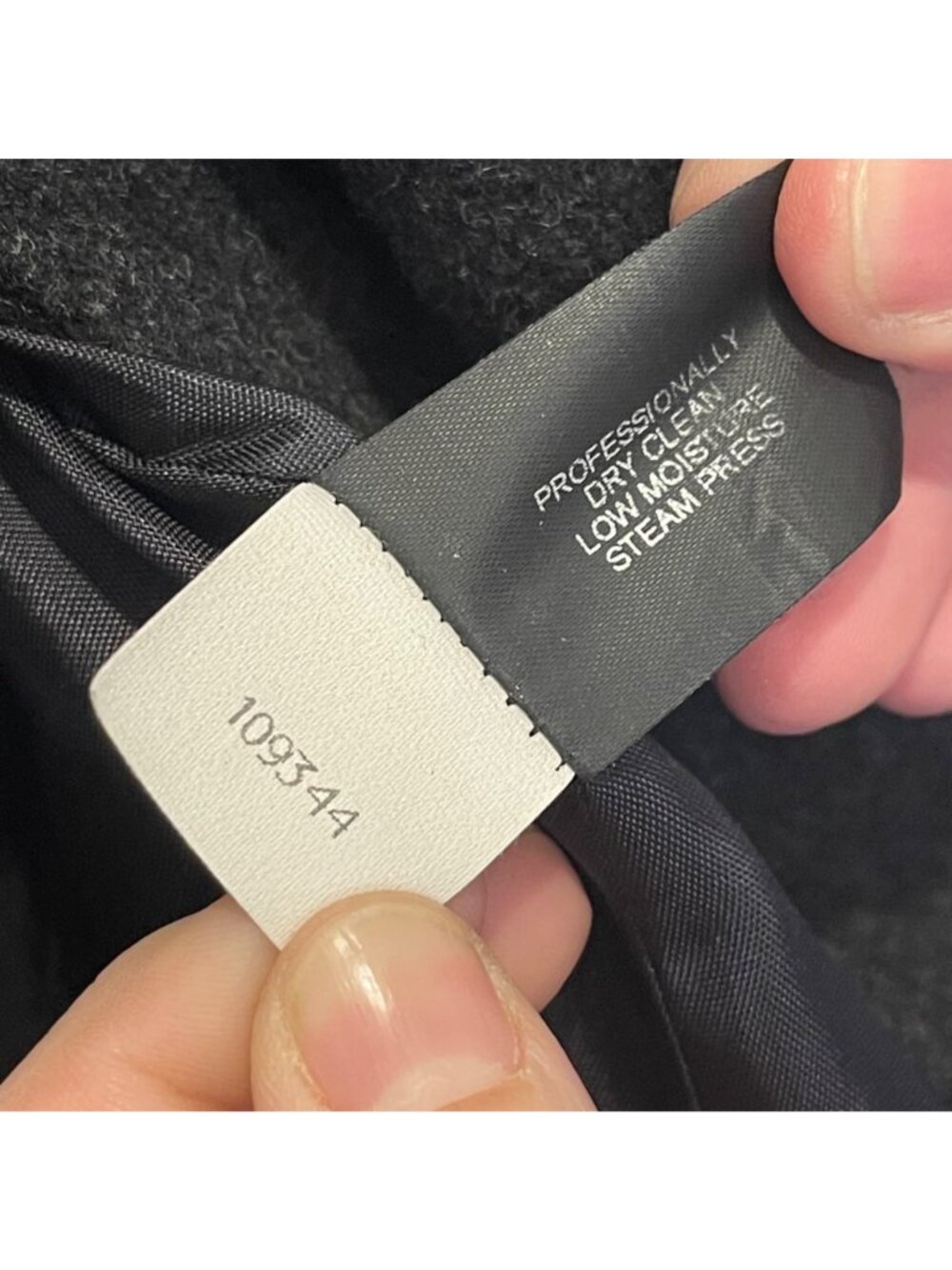 NWOT Barneys New York Black 100% Wool Womens Peacoat Size 8 - Picture 4 of 7